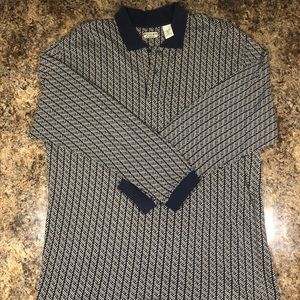 90s Vintage Bugle Boy Long Sleeve Polo